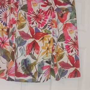 Ripskirt Hawaii Red and Pink A-Line Pleated Skirt